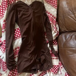 Brown clubbing romper